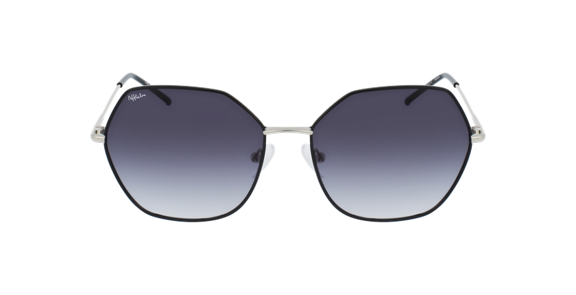 LUNETTES DE SOLEIL femme SABINA noir/argenté - Vue de face