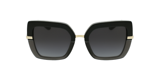 LUNETTES DE SOLEIL femme 0DG4373 noir/doréVue de face