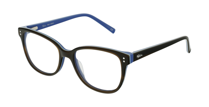 LUNETTES DE VUE enfant CARLA marron/violet - vue de 3/4