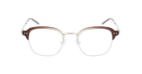 Lunettes de vue femme MAGIC 200 marron/dorée - Vue de face