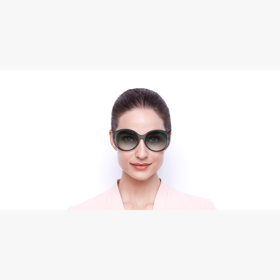 Lunettes de soleil femme GG0793SK gris - Vue de face