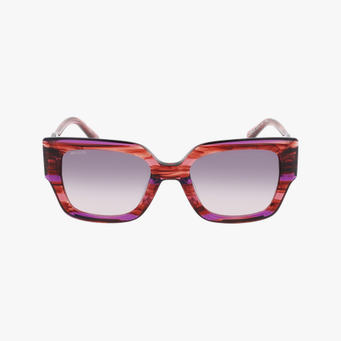 Lunettes de soleil femme DISTRAITE rose Vue de face