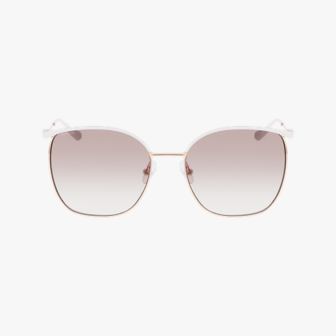 Lunettes de soleil femme VIA dorée/blanc Vue de face