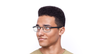 LUNETTES DE VUE homme RZERO18 bleu - vue de 3/4