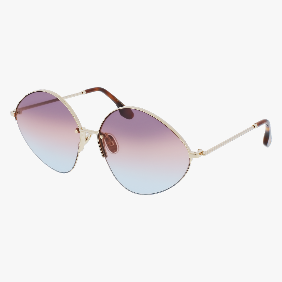 Lunettes de soleil femme VB220S dorée/violet - Vue de face
