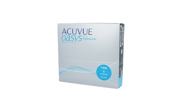 Lentilles de contact Acuvue® Oasys 1 Day with Hydraluxe 90L - Vue de face