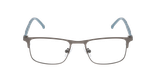 Lunettes de vue homme HENDRICK gun/gris - Vue de face