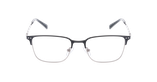 Lunettes de vue homme NATHEO noir/argenté - Vue de face