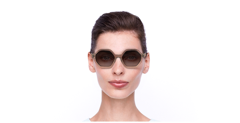 LUNETTES DE SOLEIL femme SHIRLEY 6455 gris - Vue de face
