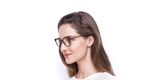 Lunettes de vue femme MAGIC258 violet/rose - Vue de face