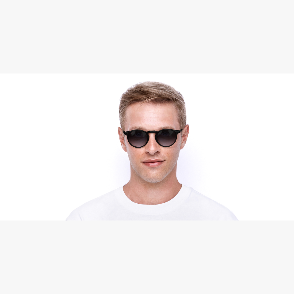 Lunettes de soleil LULI écaille/noir - Vue de face