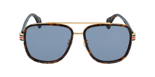 LUNETTES DE SOLEIL homme GG0448S écaille Vue de face