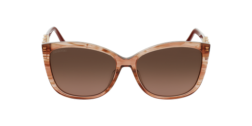 LUNETTES DE SOLEIL femme SK029172G5715 rose/marron Vue de face