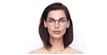 LUNETTES DE VUE femme MELINA noir/turquoise - Vue de face
