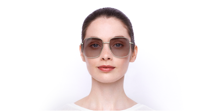 LUNETTES DE SOLEIL femme GG1031S beige - Vue de face