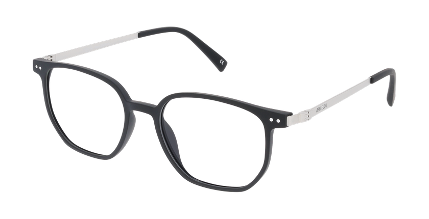 Lunettes de vue homme DARIUS noir/argenté - Vue de face