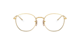Lunettes de vue 0RX6472 dorée - Vue de face