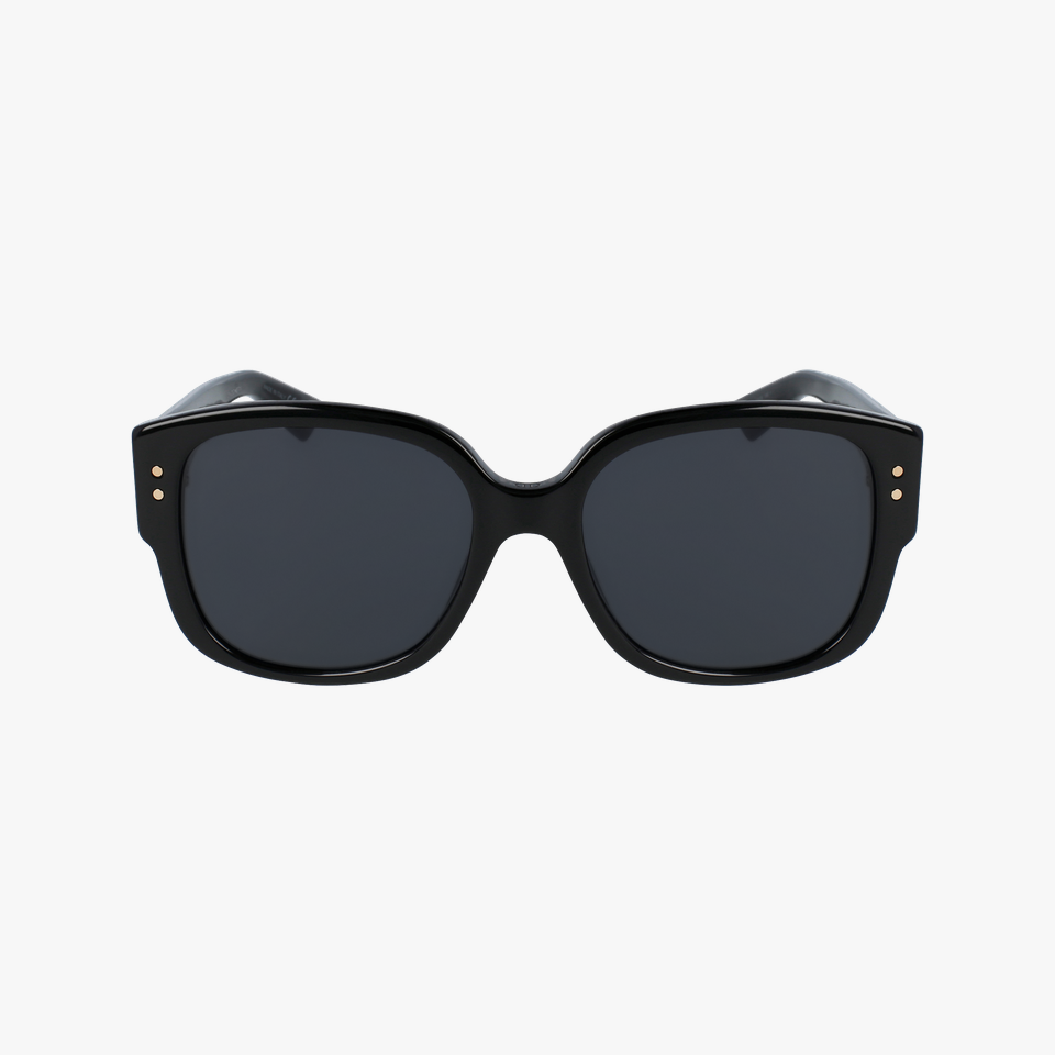 Lunettes de soleil femme LADYDIORSTUDS noir/bleu - Vue de face