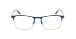 Lunettes de vue homme HUGOLIN bleu - Vue de face