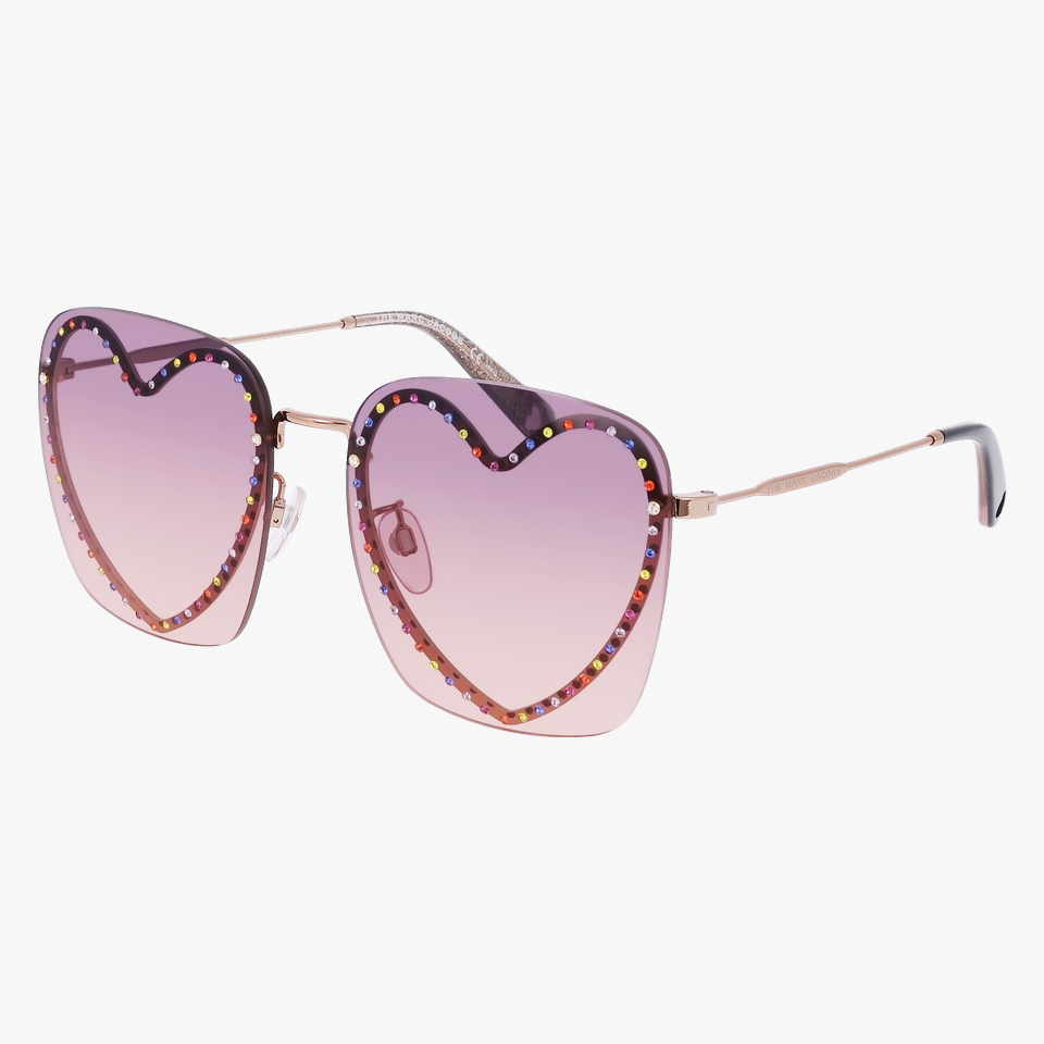 Lunettes de soleil femme MARC493S dorée - Vue de face