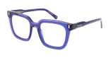 Lunettes de vue femme CARACTERES FIL D'OR REVEUSE bleu - Vue de face