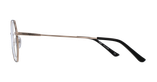 Lunettes de vue femme ALANIS noir/dorée - Vue de face