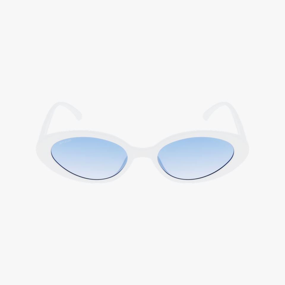 Lunettes de soleil femme INDIA blanc - Vue de face