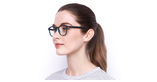Lunettes de vue femme RZERO 36 bleu - Vue de face