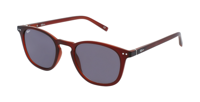 Lunettes de vue FORTY solaire Bordeaux +2.00 rouge - Vue de 3/4