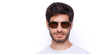 LUNETTES DE SOLEIL homme MARCELLO écaille/argenté - Vue de face