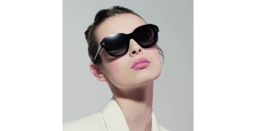 Lunettes de vue femme CARACTÈRES ÉNIGMATIQUE noir - Vue de face