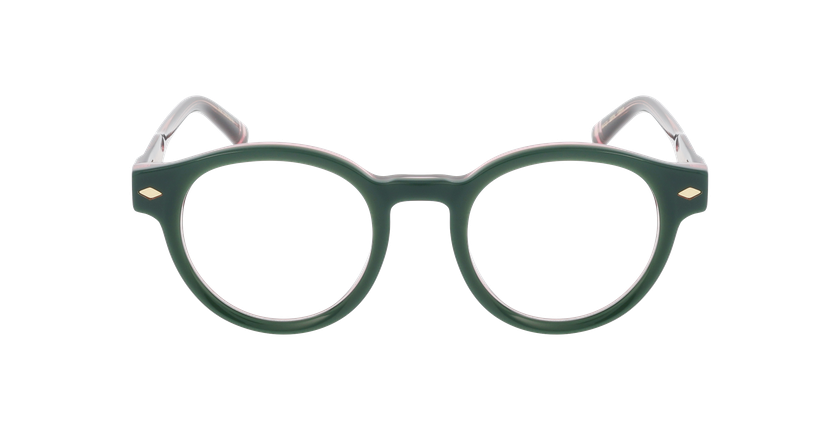 Lunettes de vue femme CARACTÈRES DISCRÈTE vert - Vue de face