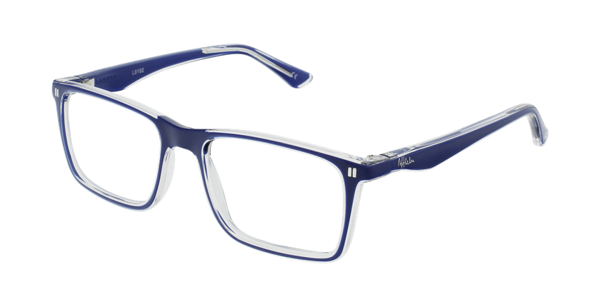 LUNETTES DE VUE enfant REFORM TEENAGER1 bleu/cristal - vue de 3/4