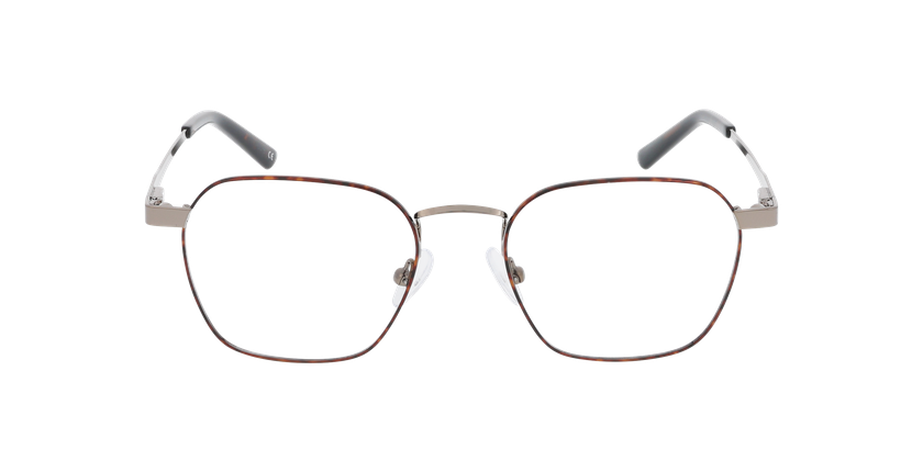 Lunettes de vue homme FEDERICO écaille/argenté - Vue de face