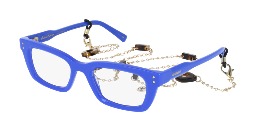 Lunettes de vue femme CARACTÈRES CRÉATIVE bleu - Vue de face