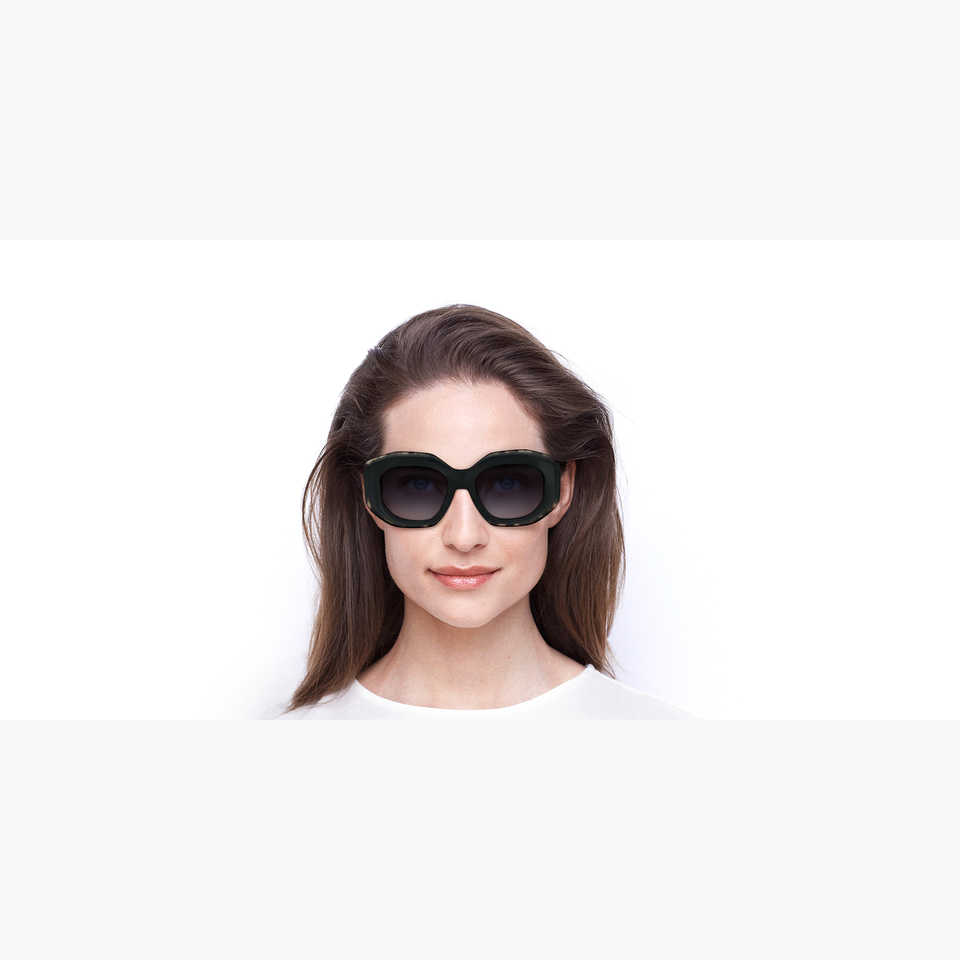 Lunettes de soleil femme GABRIELLA 6738 noir/écaille - Vue de face