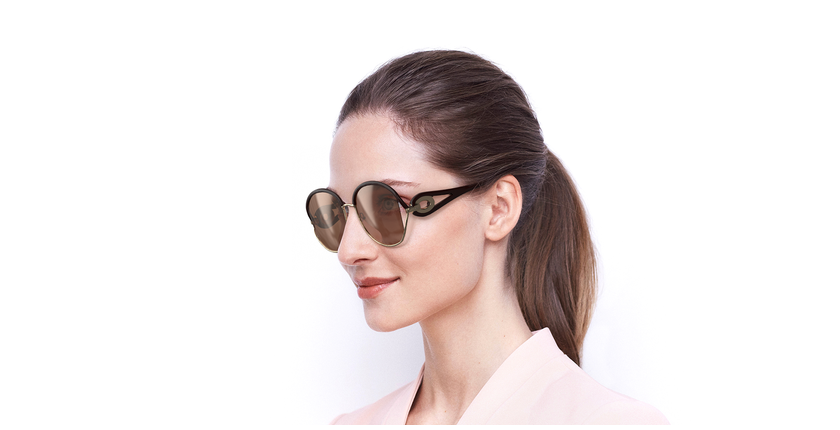 LUNETTES DE SOLEIL femme DIORNEWVOLUTE rouge - vue de 3/4