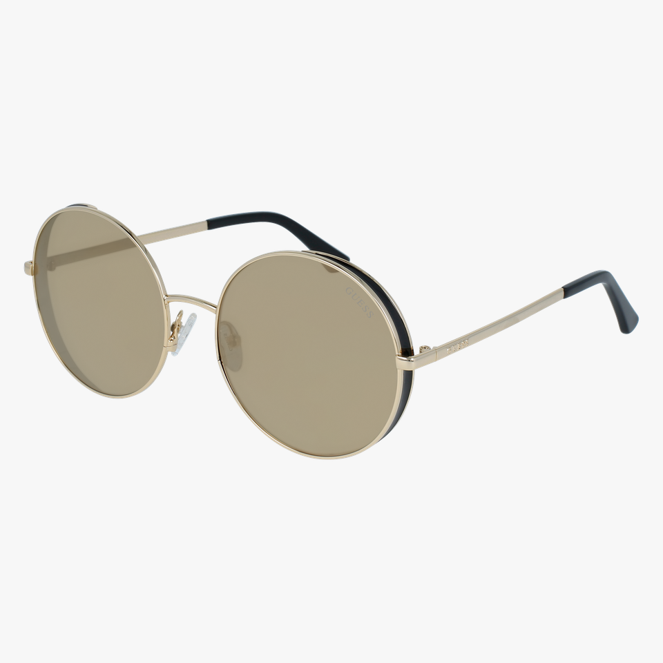Lunettes de soleil femme GU7606 dorée - Vue de 3/4