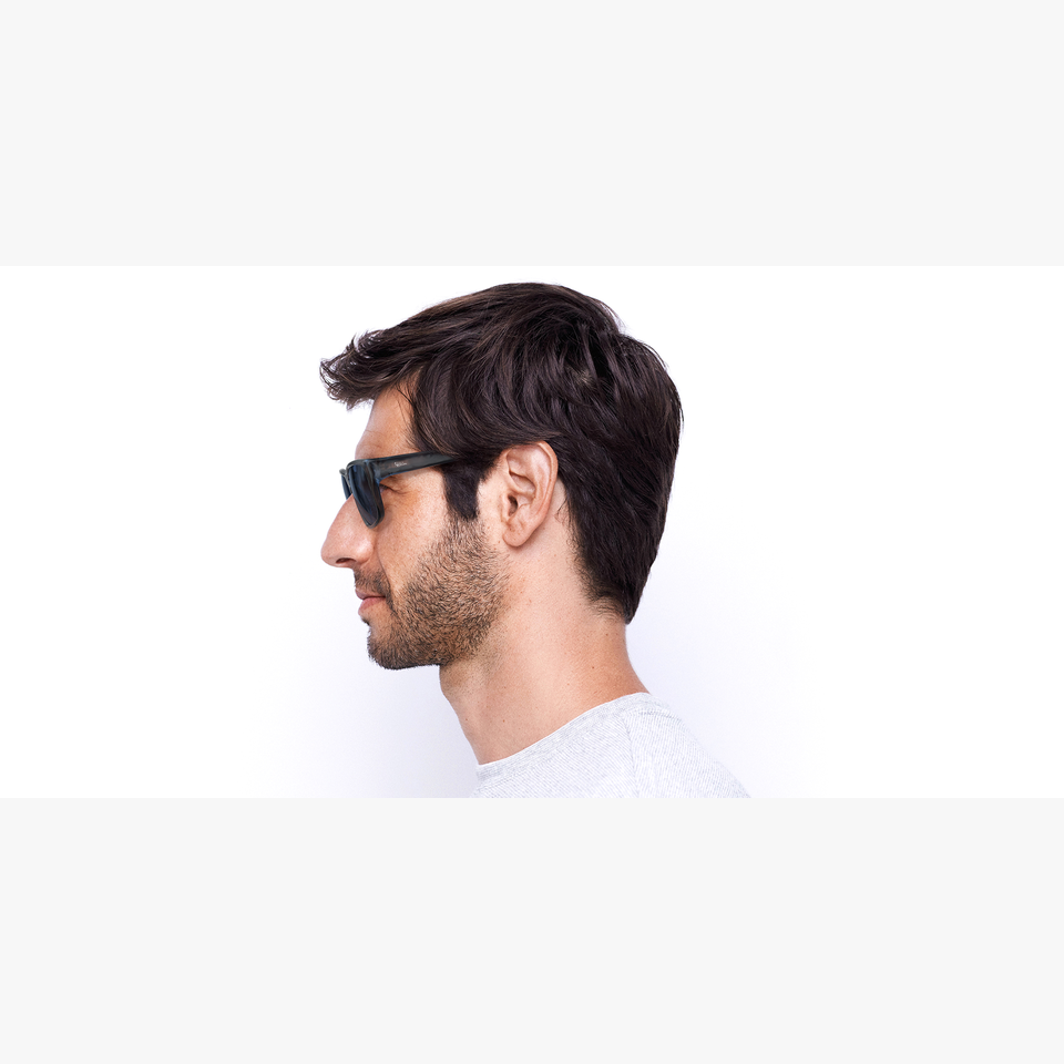 Lunettes de soleil homme COLOGNY blanc/gris - Vue de face