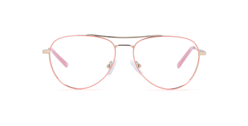 LUNETTES DE VUE femme MAHE rose - Vue de face