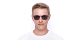 Lunettes de vue FORTY solaire Bordeaux +1.50 rouge - Vue de face