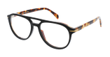 Lunettes de vue homme DB 7087 noir/écaille - Vue de face