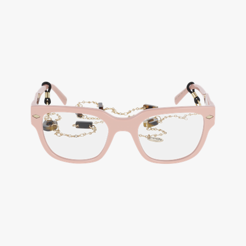 Lunettes de vue femme CARACTÈRES AUDACIEUSE rose Vue de face