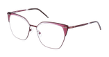 Lunettes de vue femme MAGIC 201 violet - Vue de face