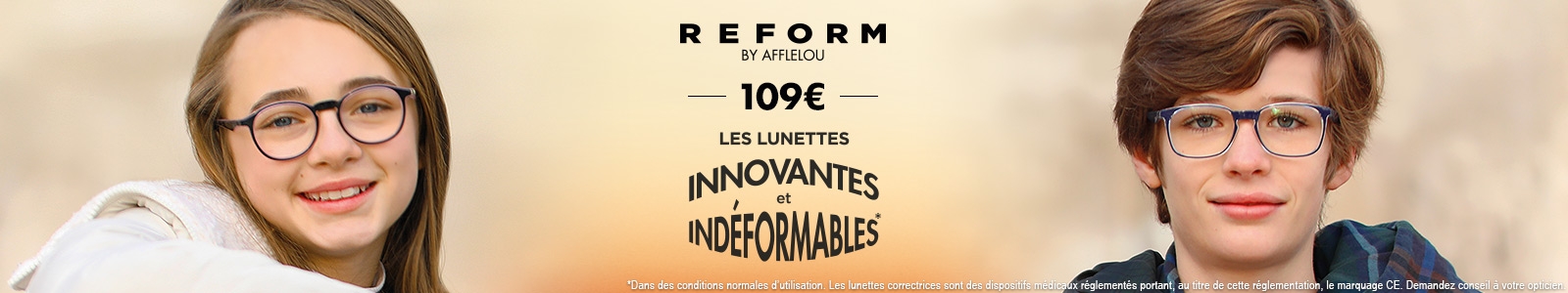 Image avec deux enfants portant des lunettes de vue reform