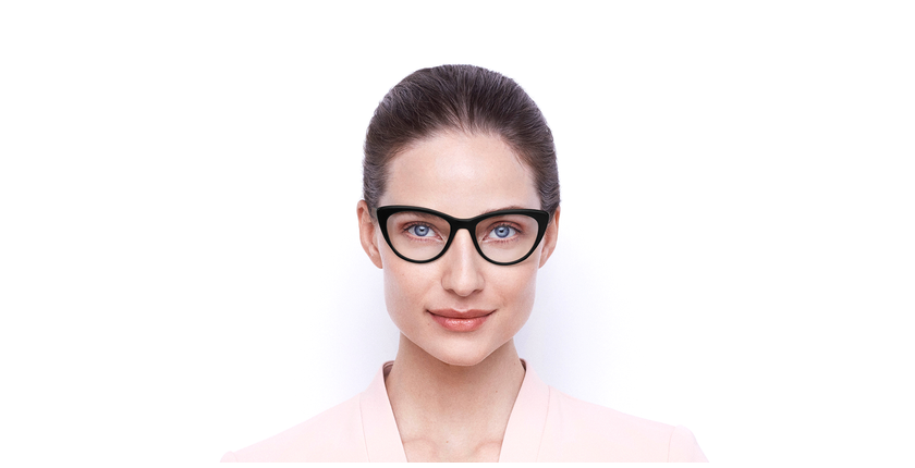Lunettes de vue femme 0PR 05XV noir - Vue de face