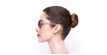 LUNETTES DE SOLEIL femme GU7847 doré - Vue de côté