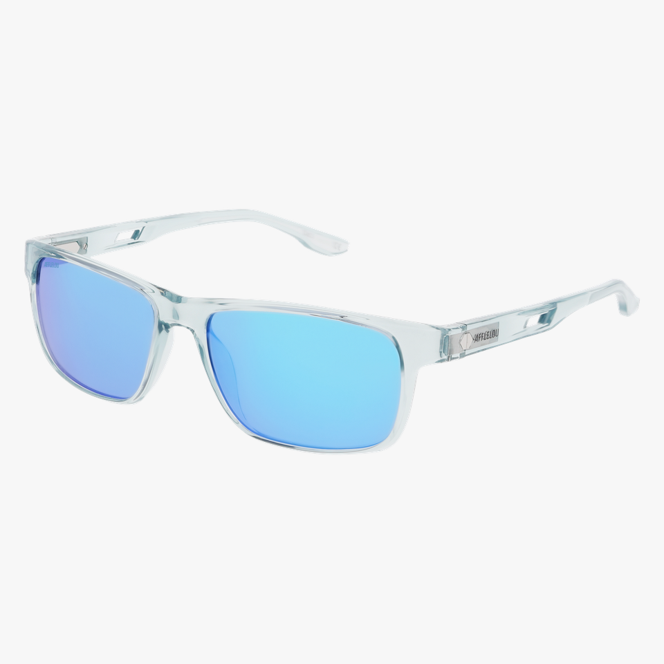 Lunettes de soleil homme TATE POLARIZED bleu - Vue de face