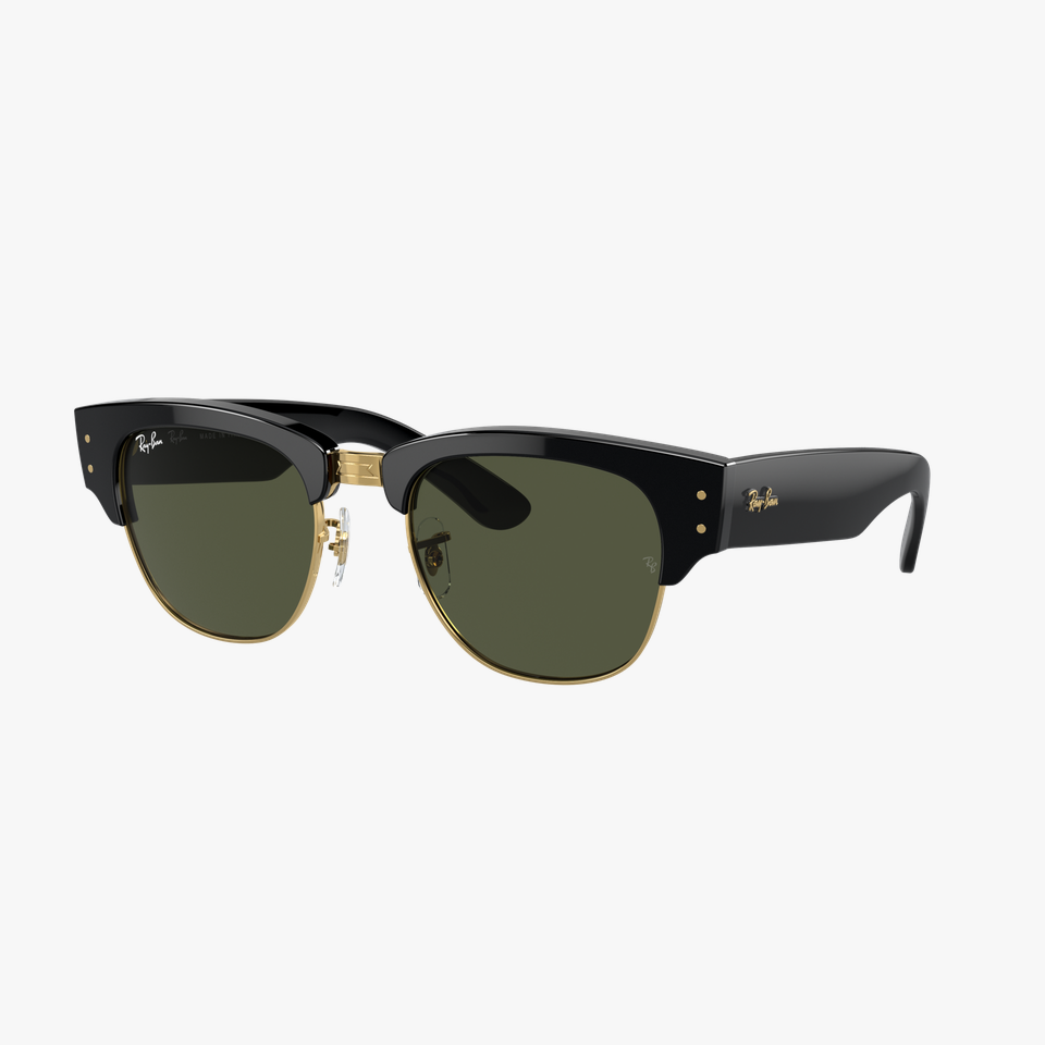 Lunettes de soleil Mega Clubmaster RB0316S noir - Vue de face