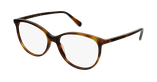 Lunettes de vue femme GG0550O écaille - Vue de 3/4